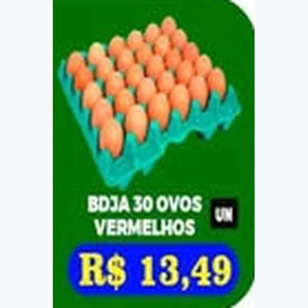 Recorte do encarte de Ovos Vermelhos 30 un