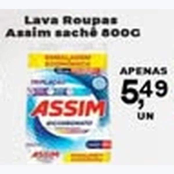 Lava Roupas Assim 800 g
