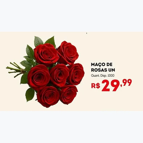 Recorte do encarte de Maço de Rosas