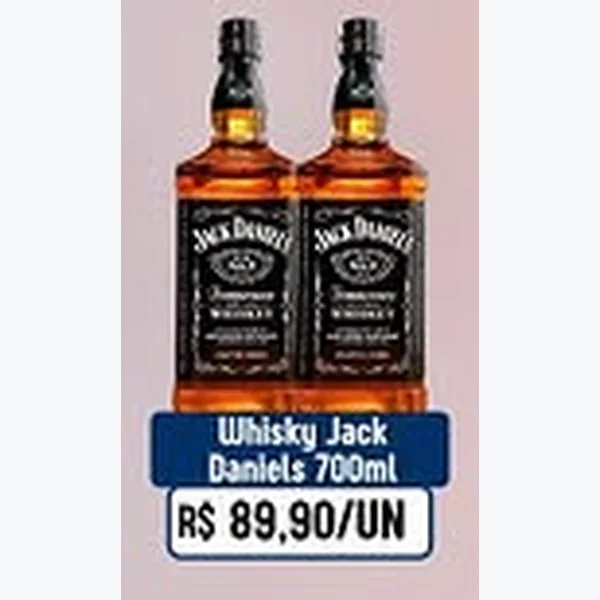 Recorte do encarte de Whisky Jack Daniels 700 ml