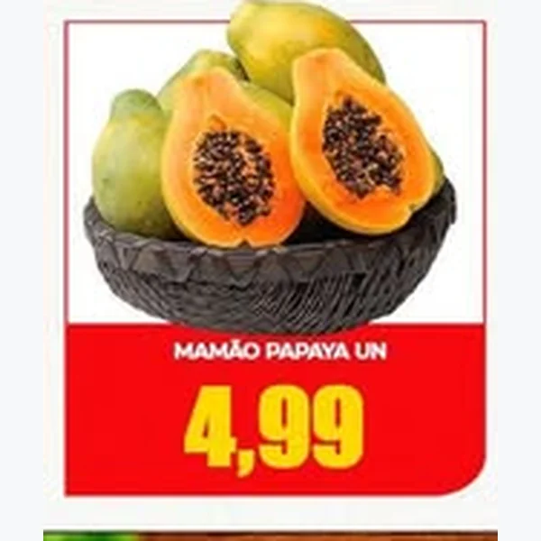 Recorte do encarte de Mamão Papaya