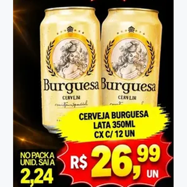 Cerveja Burguesa 12 un × 350 ml