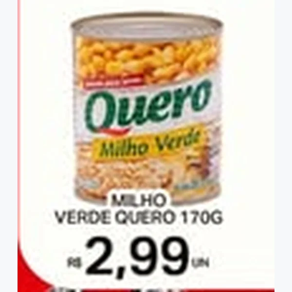 Recorte do encarte de Milho Verde Quero 170 g