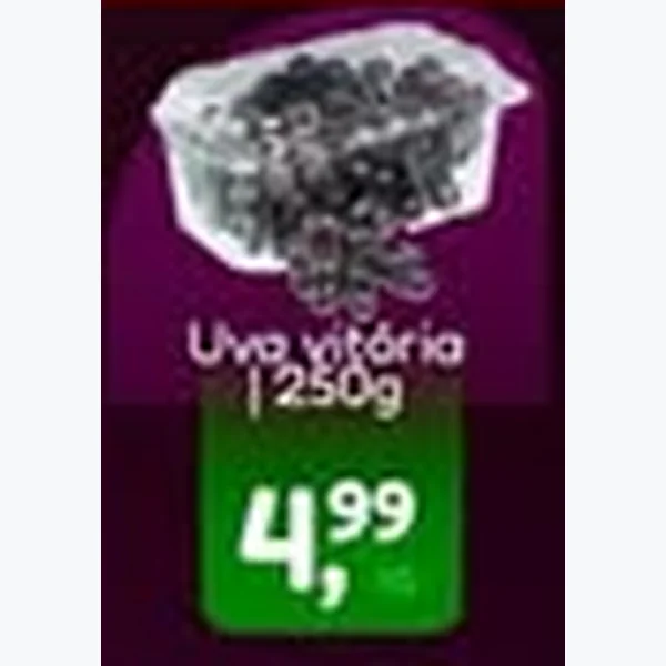 Recorte do encarte de Uva Vitória 250 g