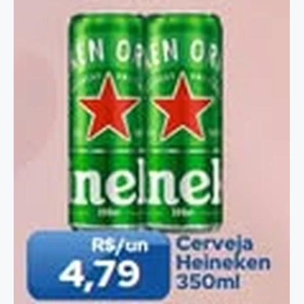 Recorte do encarte de Cerveja Heineken 350 ml
