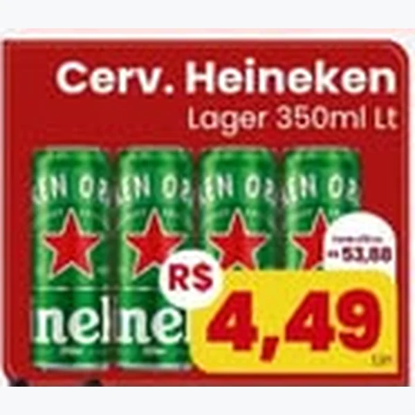 Cerveja Lager Heineken 350 ml