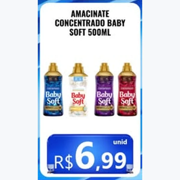 Amaciante Concentrado Baby Soft 500 ml