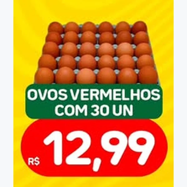Ovos Vermelhos 30 un