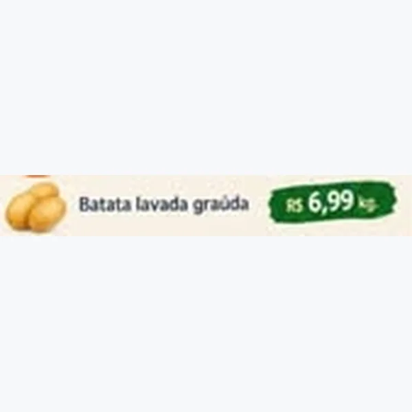 Batata Lavada Graúda