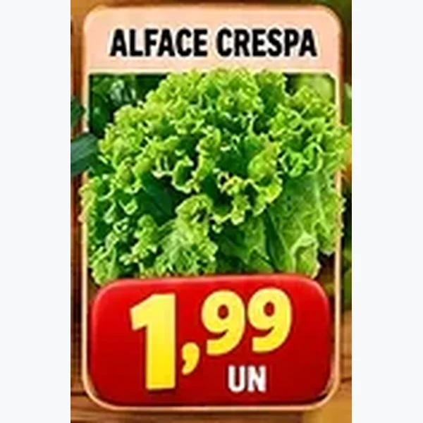 Recorte do encarte de Alface Crespa