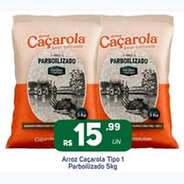 Arroz Tipo 1 Parboilizado Caçarola 5 kg