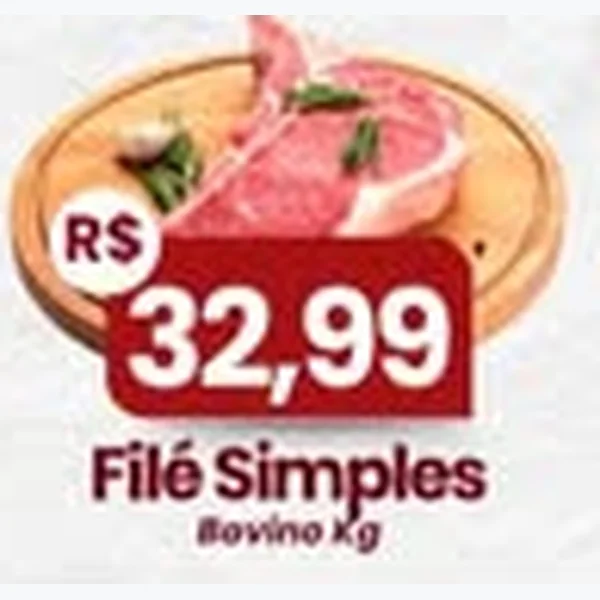 Recorte do encarte de Filé Simples Bovina