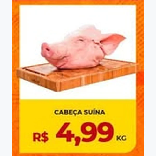 Recorte do encarte de Cabeça Suína