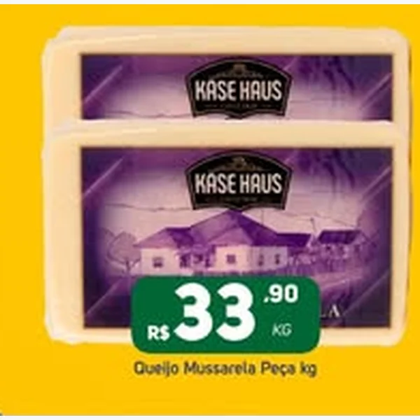 Recorte do encarte de Queijo Mussarela Kase Haus