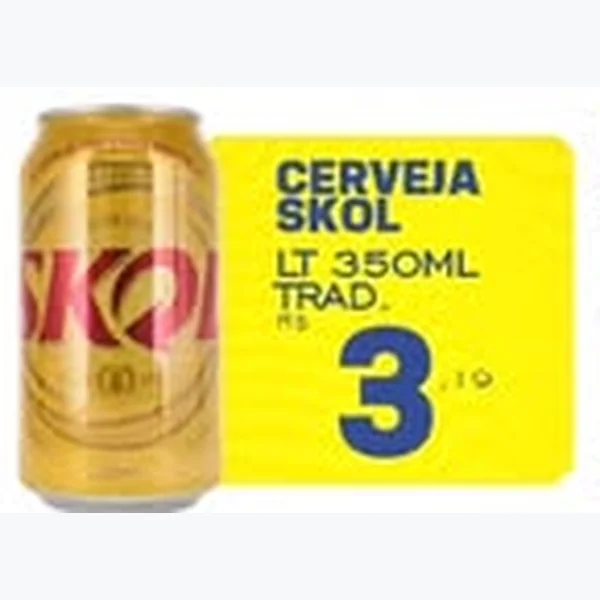 Recorte do encarte de Cerveja Tradicional Skol 350 ml