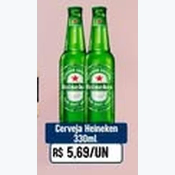 Recorte do encarte de Cerveja Heineken 330 ml