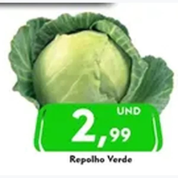 Recorte do encarte de Repolho Verde