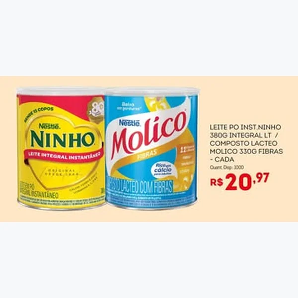 Composto Lácteo com Fibras Nestlé Molico 330 g