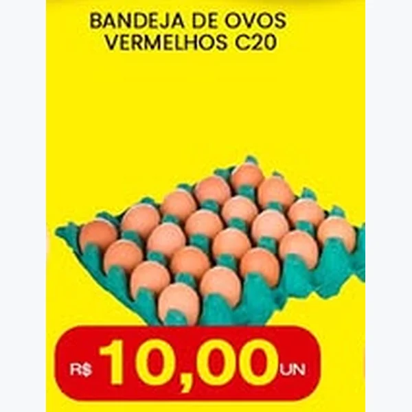 Recorte do encarte de Ovos Vermelhos 20 un