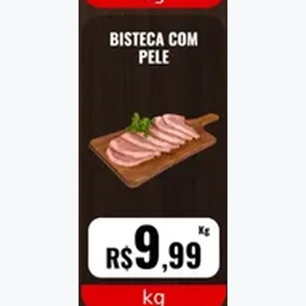 Recorte do encarte de Bisteca com Pele