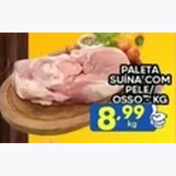 Recorte do encarte de Paleta Suína com Pele e Osso