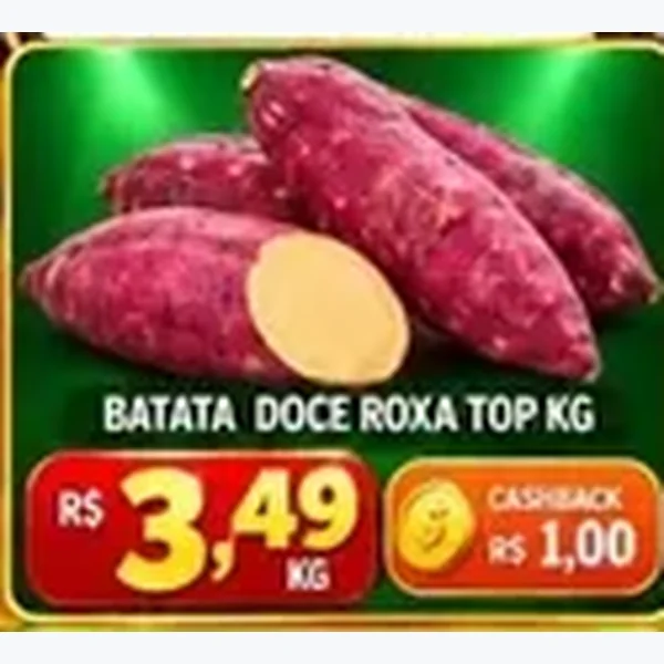 Recorte do encarte de Batata Doce Roxa Top