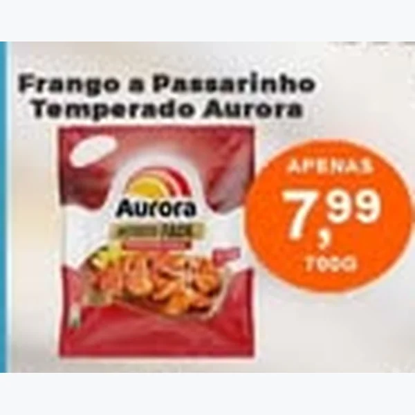 Recorte do encarte de Frango a Passarinho Temperado Aurora