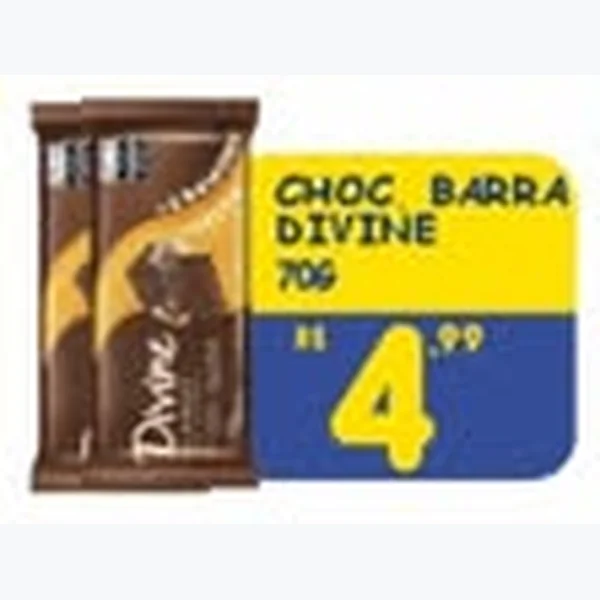 Chocolate em Barra Divine 70 g