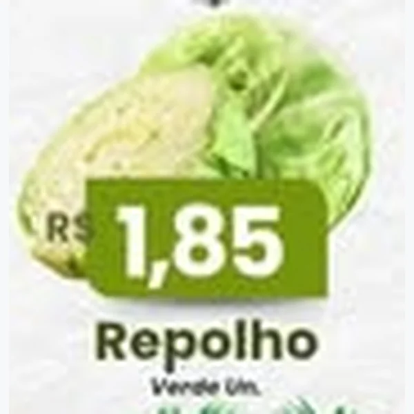 Recorte do encarte de Repolho Verde
