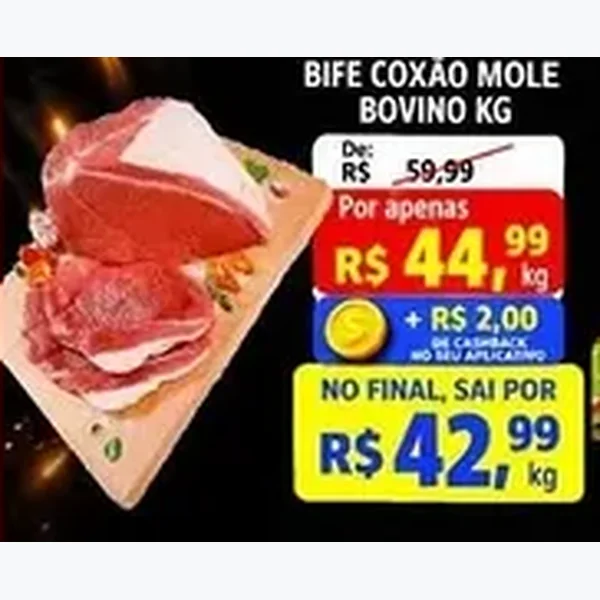 Recorte do encarte de Bife Coxão Mole