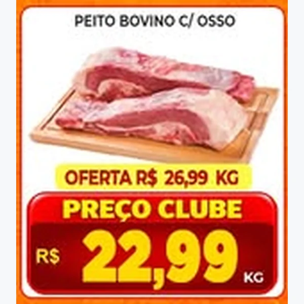 Recorte do encarte de Peito Bovino C/ Osso