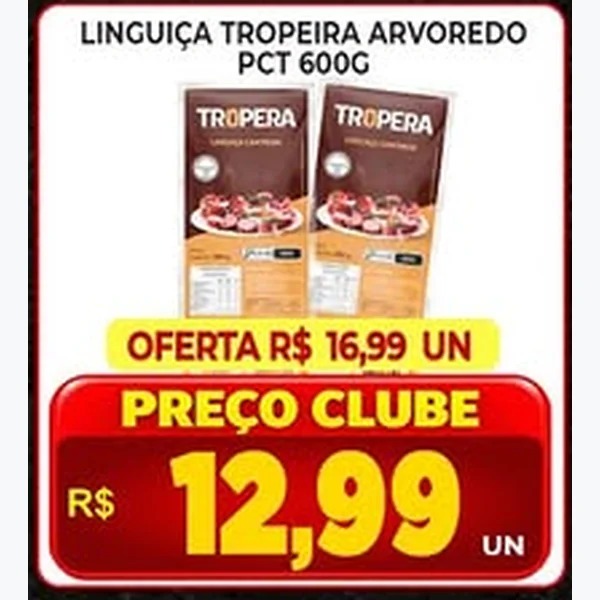 Linguiça Tropeira Arvoredo 600 g