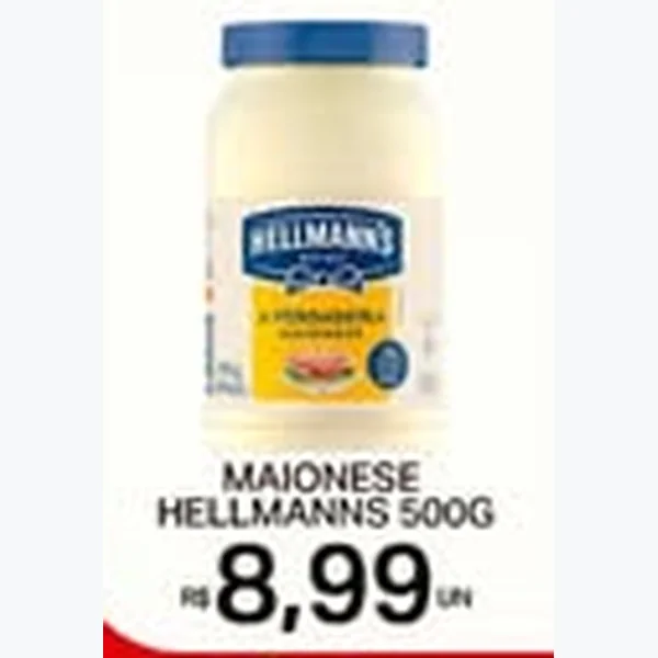 Recorte do encarte de Maionese Hellmanns 500 g