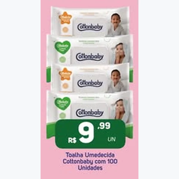 Toalha Umedecida Cottonbaby 100 un