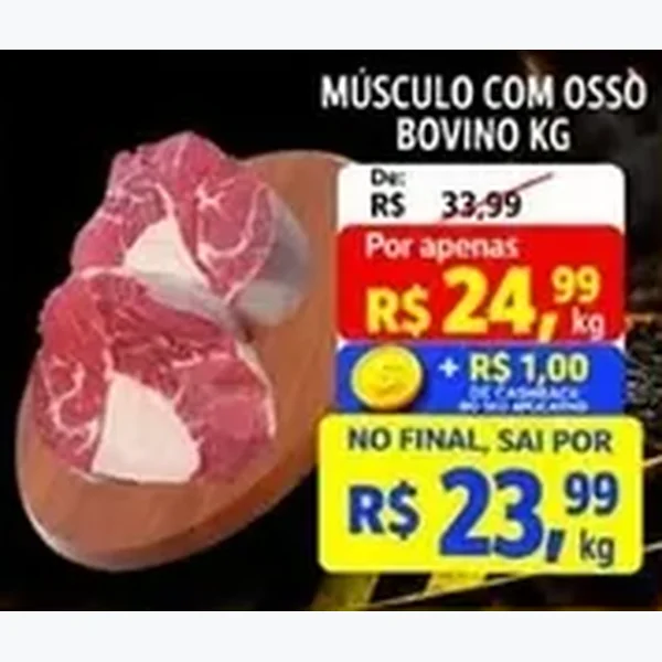 Recorte do encarte de Músculo com Osso Bovino