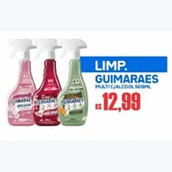 Recorte do encarte de Limpador Multiuso Guimarães 500 ml