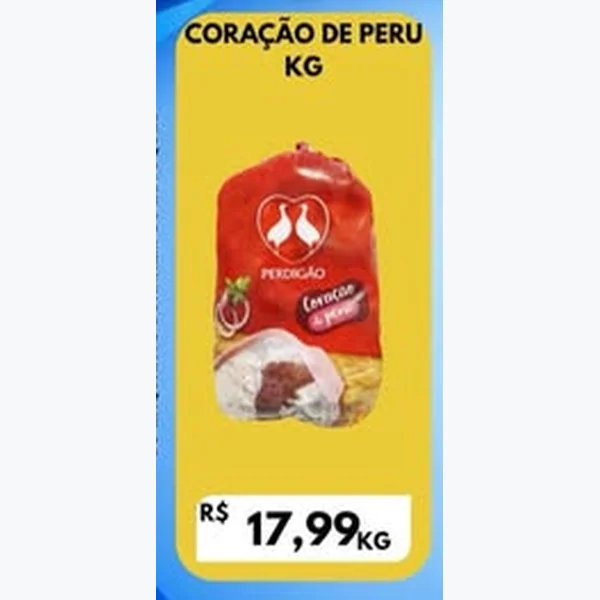 Recorte do encarte de Coração de Peru Perdigão