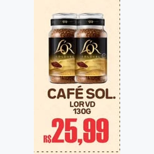 Recorte do encarte de Café Solúvel L'Or 130 g