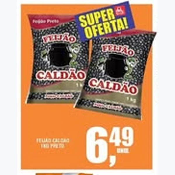 Recorte do encarte de Feijão Preto Caldão 1 kg