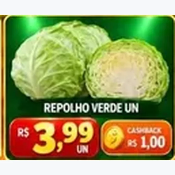 Recorte do encarte de Repolho Verde