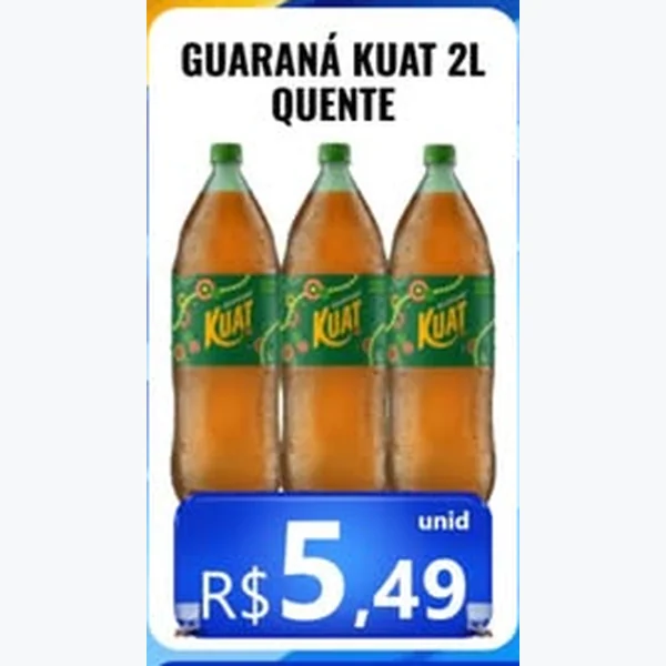Recorte do encarte de Guaraná Quente Kuat 2 L