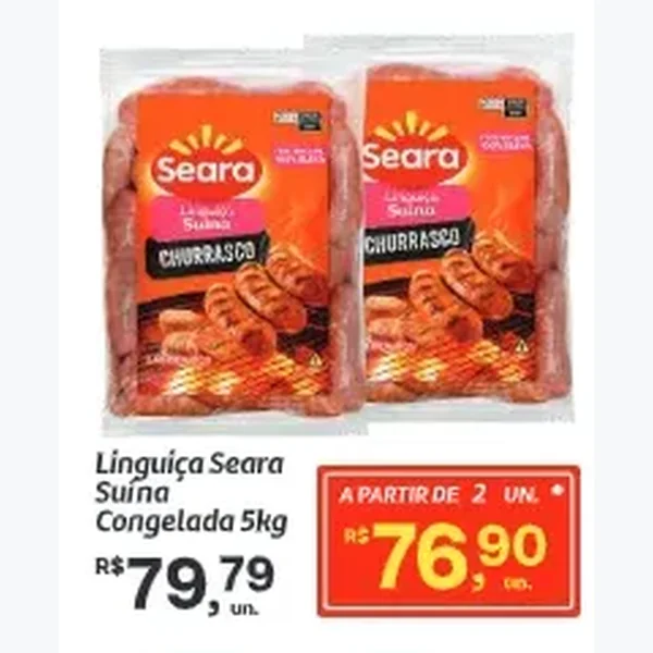 Linguiça Suína Congelada Seara 5 kg