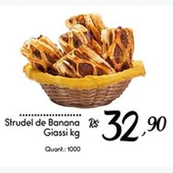 Recorte do encarte de Strudel de Banana