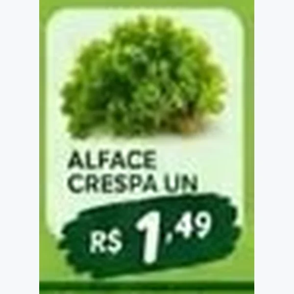 Recorte do encarte de Alface Crespa