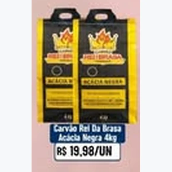 Recorte do encarte de Carvão Rei da Brasa 4 kg