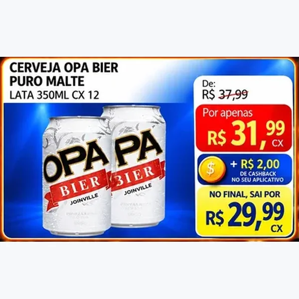 Cerveja Puro Malte Opa Bier 12 un × 350 ml