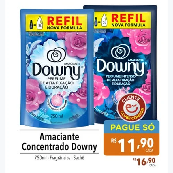 Amaciante Concentrado Downy 750 ml
