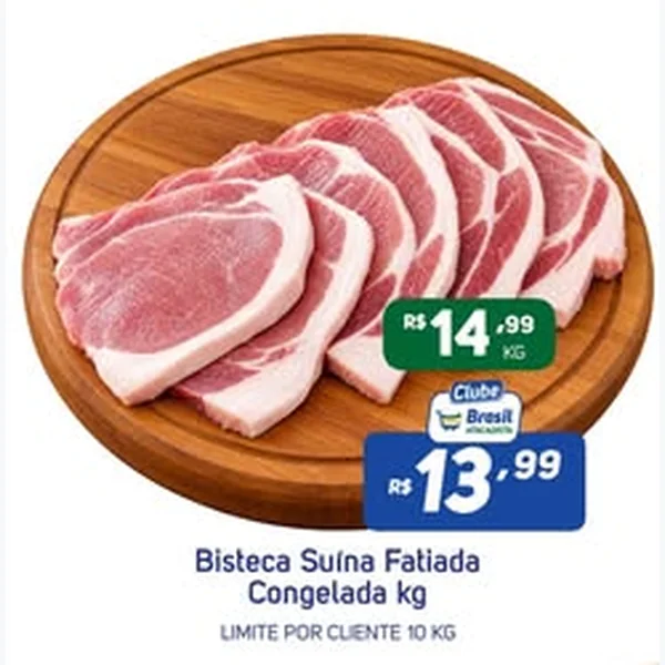 Bisteca Suína Fatiada Congelada