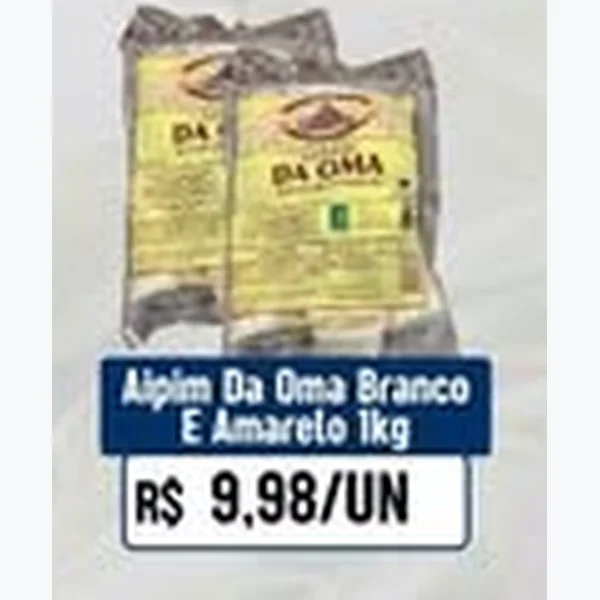 Aipim Branco e Amarelo Da Oma 1 kg