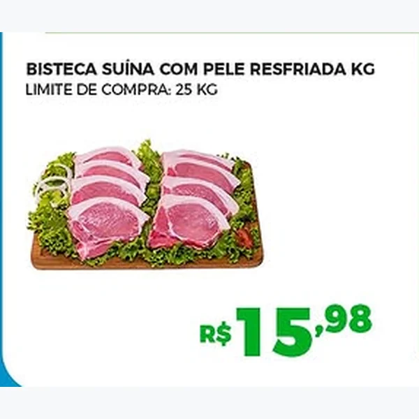 Bisteca Suína com Pele Resfriada